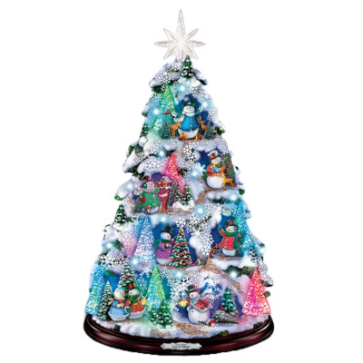 Thomas Kinkade Let It Glow Christmas Tree with Color Changing