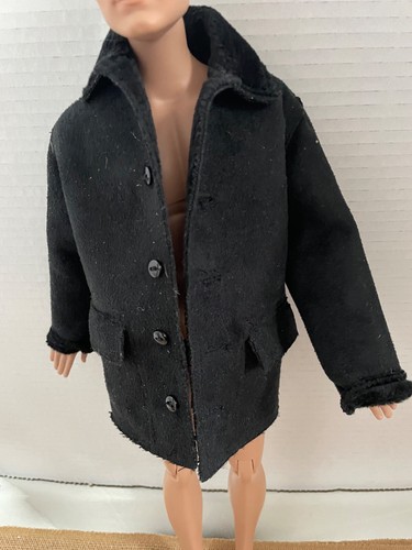 Tonner 17" MATT Kleidung mittellang schwarz Kunstwildleder City Smart PUPPENMANTEL - Bild 12 von 22