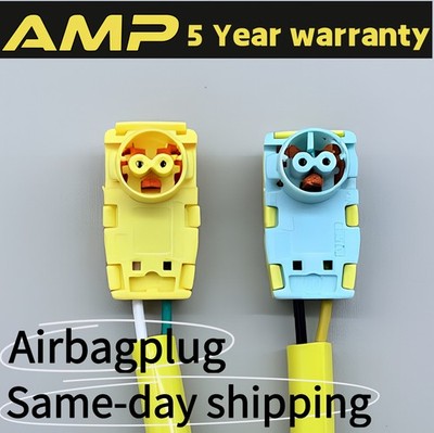 2pcs Driver AB Clock Spring Plug Connector for 2020 2021 2022 Chrysler Pacifica