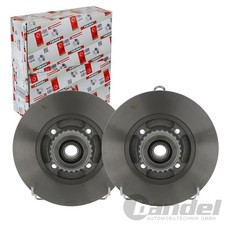 2x FERODO 238mm BREMSSCHEIBEN VOLL HINTEN passend für RENAULT CLIO | DDF1515-1