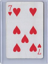 Super Mario Bros Playing Card Deck Licensed Nintendo Single Card 7 of Hearts