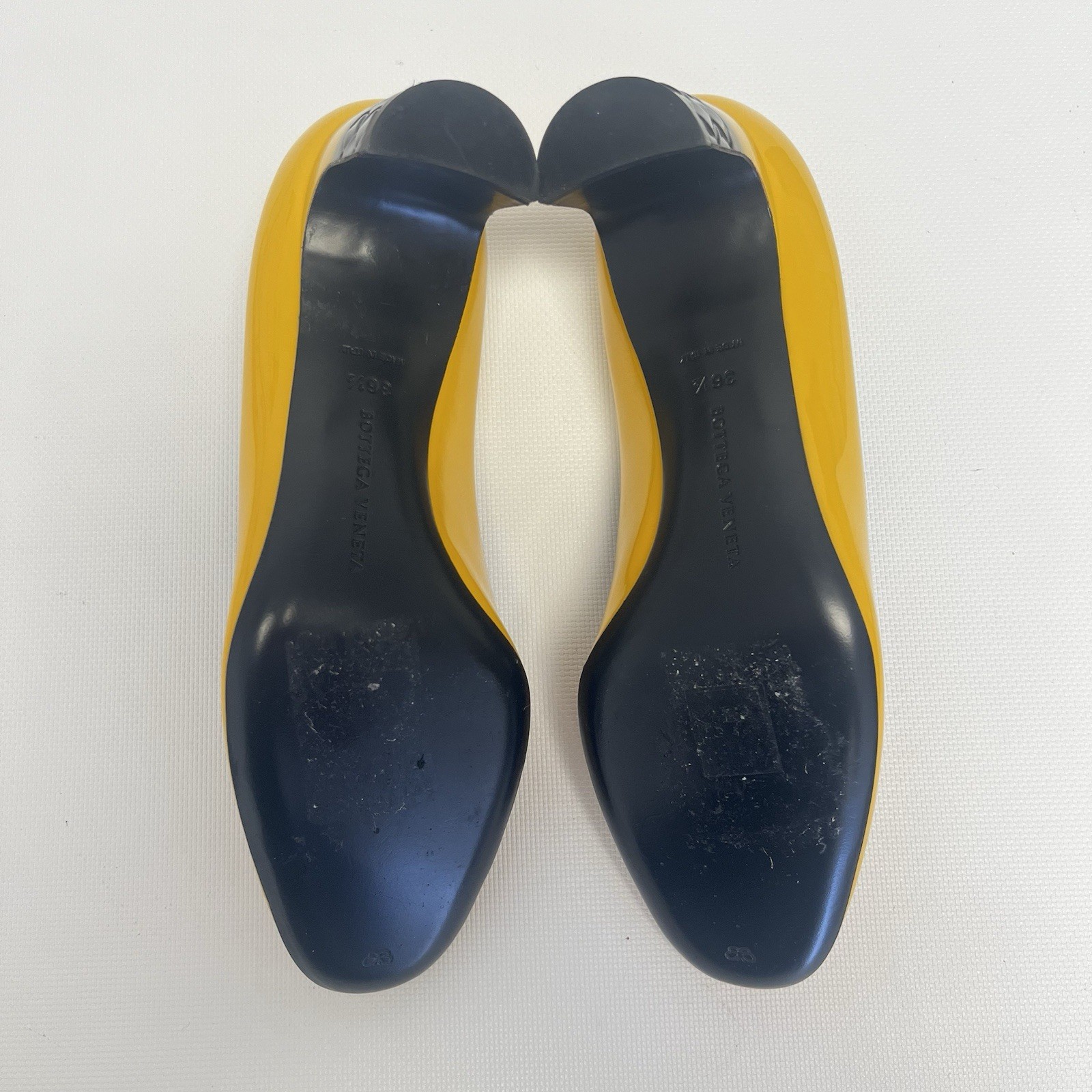 BRAND NEW Bottega Veneta Leather Patent Isabella Sunset Block Heels pumps 36 1/2 thumbnail 4