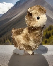 New Kellytoy 11" Alpaca Llama Plush Stuffed Animal Brown RARE ID 042