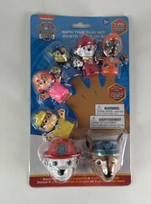 Nickelodeon PAW PATROL 7pc Finger Bath Time Play Set Includes Squirters x2