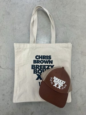 Chris Brown ''Breezy'' VIP Package - Cap & Tote Bag - Exclusive Concert Merch   