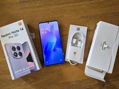 Handy Xaomi Redmi Note 14 Pro 5G 256 GB Schwarz Black 6 Monate Alt Top Zustand