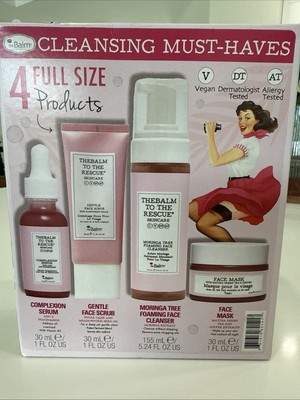 The Balm To The Rescue Skincare. Day Cream, Night Cream, Face Scrub, Cleanser