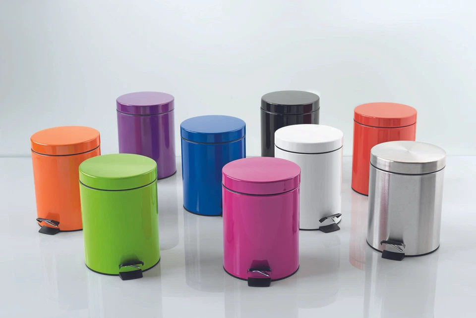 spirella Kosmetikeimer Tretmülleimer Treteimer Abfalleimer mit Deckel Bad 3L 5L - Bild 3 von 4