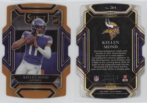2021 Panini Select Club Level Orange Prizm Die-Cut /249 Kellen Mond Rookie RC