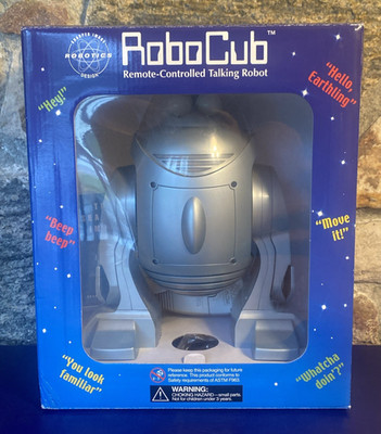 Robo Scout Sharper Image RoboCub Talking Robot With Remote Box Collectors Item