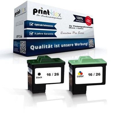 2x Ecoline Tintenpatronen für Lexmark X-1200-Series X-1240 X2230 Z13 Z23