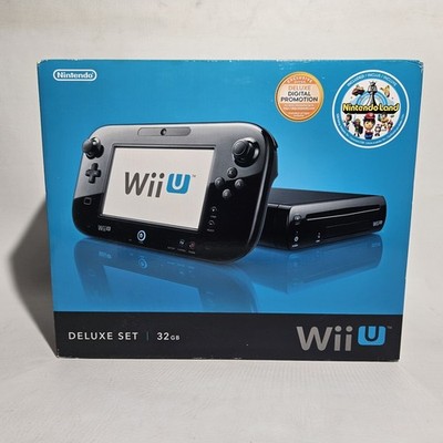 NEW Nintendo Wii U 32GB Console Deluxe Set Black System Nintendo
