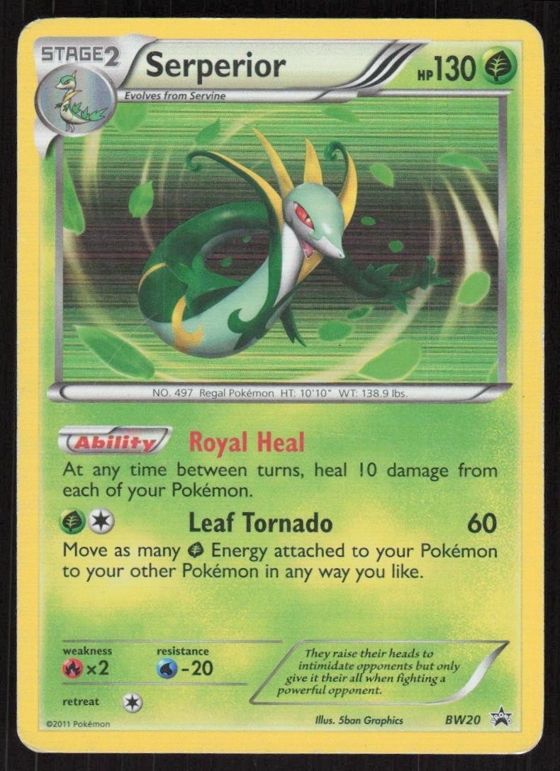 Serperior - Artist 5ban Graphics Holo Promo 2011 Black And White Promo BW20 MP