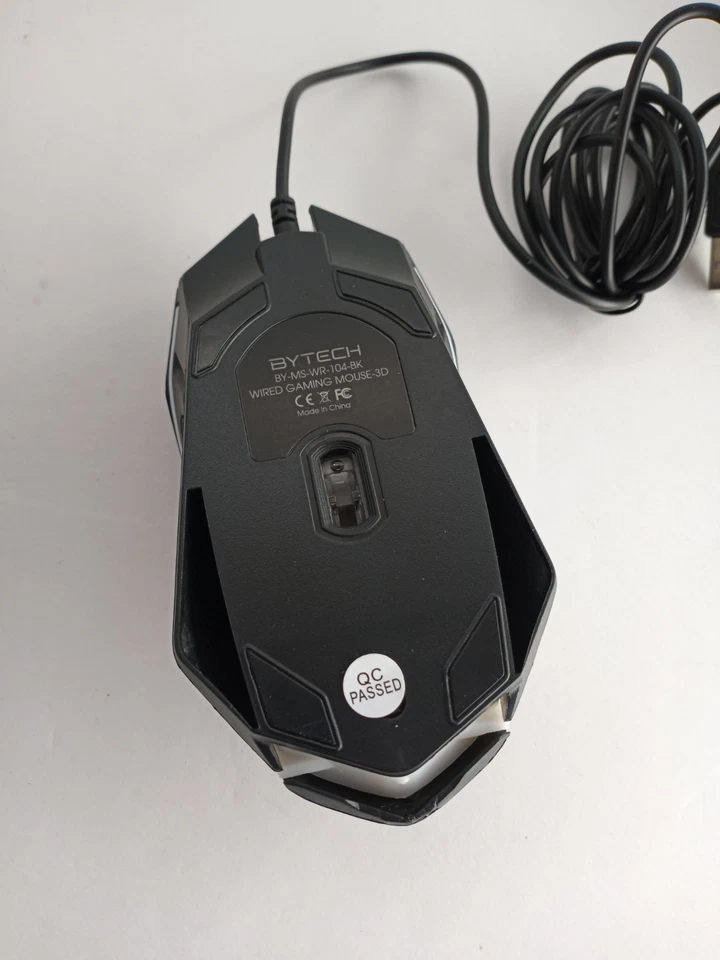 Bytech Gaming Mouse Multicolor Backlight Wired LED USB 3 Button New Open Box - Image 4 of 4