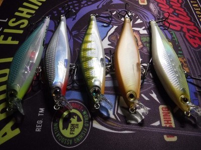 Rapala Shadow Rap Shad 9 Lot of 5 Colors Suspending Jerk Bait Lure New