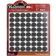 Felt Furniture Pads - 60 Premium Floor Protectors for Hardwood Floors