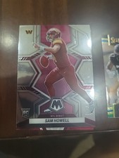 Sam Howell 2022 Mosaic Rookie NFL Debut Base Card RC Washington Commanders #274. rookie card picture
