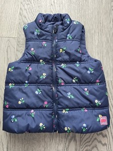 Baby Gap Navy Blue Flowers Vest Size 4T