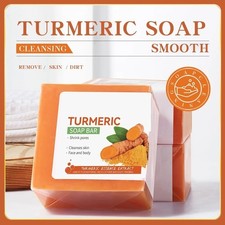 Turmeric Soap Skin Whitening Dark Spots Lightening Acne Brightening Tumeric