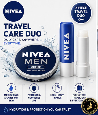 NIVEA MEN Creme 30ml & NIVEA Original Lippenbalsam 4,8g Reiseset