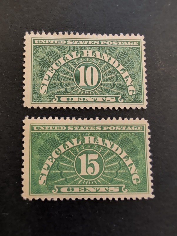 US Special Handling - Scott QE1 and QE2 - 10/15c - Mint Hinged - LotJSH31