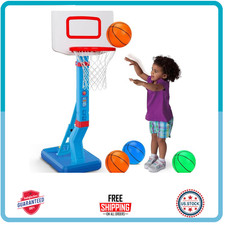 Toddler Basketball Hoop Indoor Mini Adjustable Basketball Goal with Ball Pump Ou