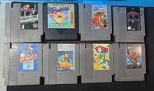Nintendo NES 28 Game Lot Super Mario Donkey Kong Mega Man Tecmo Pac Man Gremlins