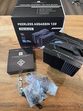 Peerless Assassin 120 Mini Black CPU Cooler, 6 Heat Pipes AGHP Technology, wi...