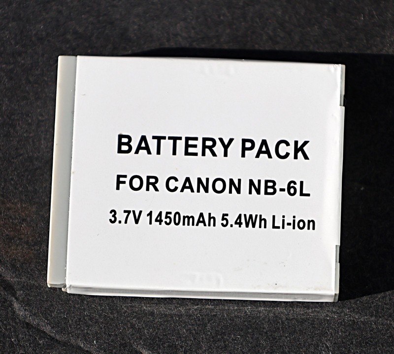 NB-6L Replacement Battery for Canon cameras – 3.7V 1450mAh Li ion – Tested–Works