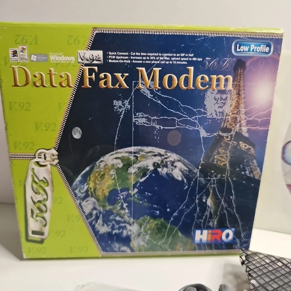 HiRO H50158 V92 V.92 56K Internal Data Fax Dial Up Internet Modem Low Profile - Image 3 of 4