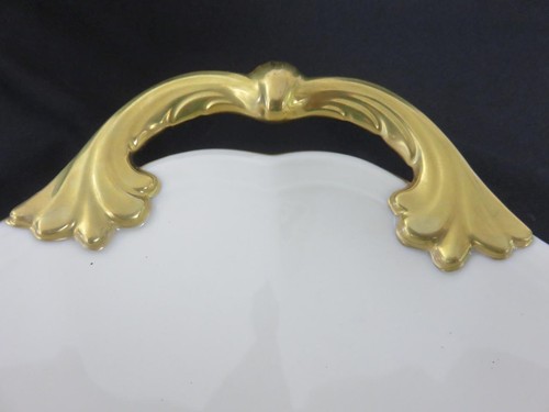 Lenox China Valencia Serving Platter Ivory 24k Gold Trim Large Oval Tray 16" USA - Picture 3 of 6