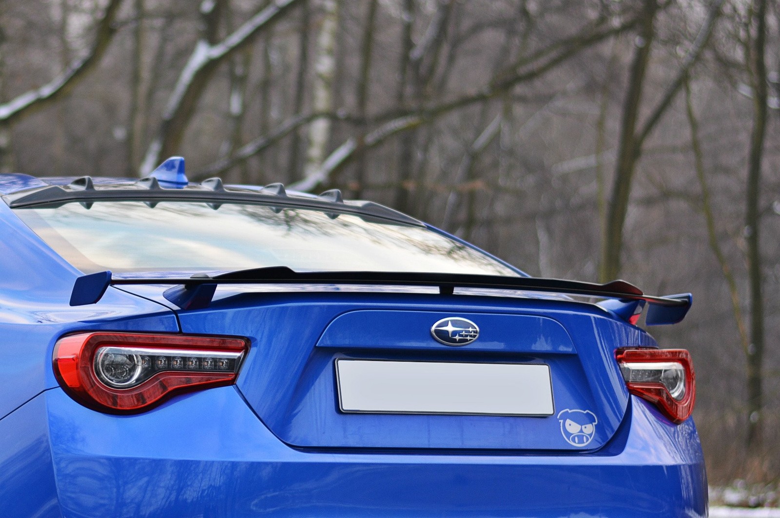Spoiler Cap Maxton Noir Brillant pour Toyota GT86 et Subaru BRZ Facelift Gloss
