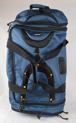Samsonite Rolling Duffel Bag Blue Wheeled Backpack Large 30'' Travel #3982 TC-14