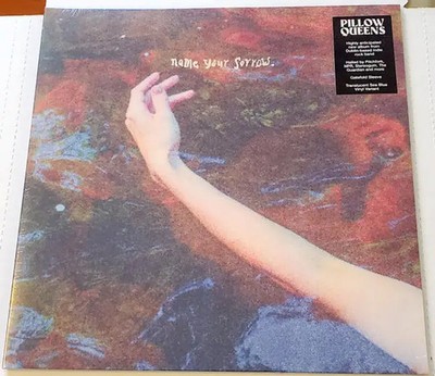 LP Pillow Queens Name Your Sorrow TRANSLUCENT SEA BLUE NEAR MINT Royal Mount