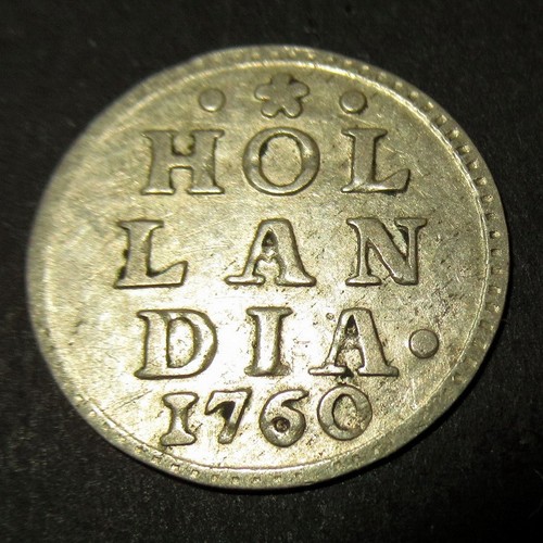 Certificate Authenticity 1760 Dutch Colonial New York Silver Half Dime Hollandia