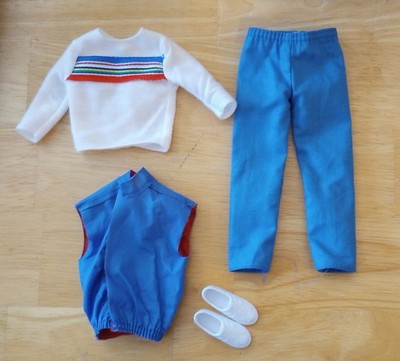 Vintage 1984 Mattel Ken Twice as Nice Reversible Vest Outfit #9114 - Taiwan