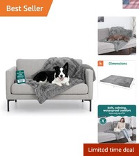 Versatile Large Waterproof Pet Blanket - Luxurious Faux Fur  Velvet for Comfort