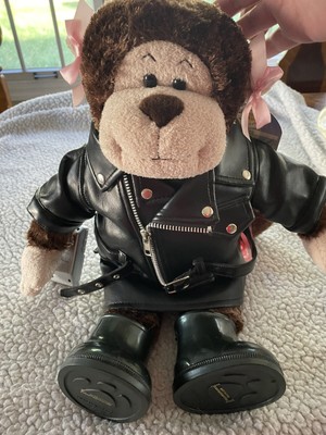 Build A Bear Monkey with Biker Style Accessories NWT