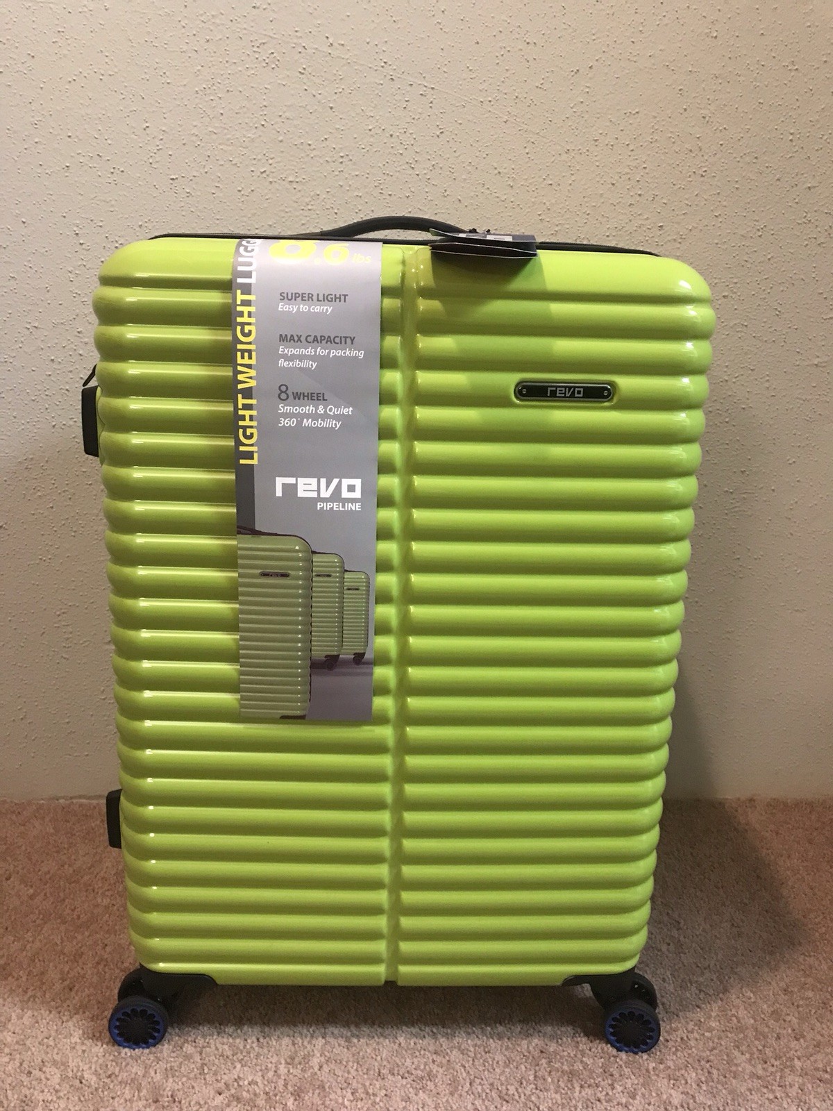 revo luggage blue