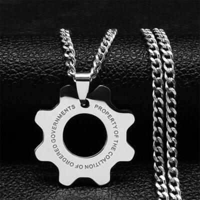 Game Gears of War Necklace Stainless Steel Reactor Furnace Necklace Fans Jewelry