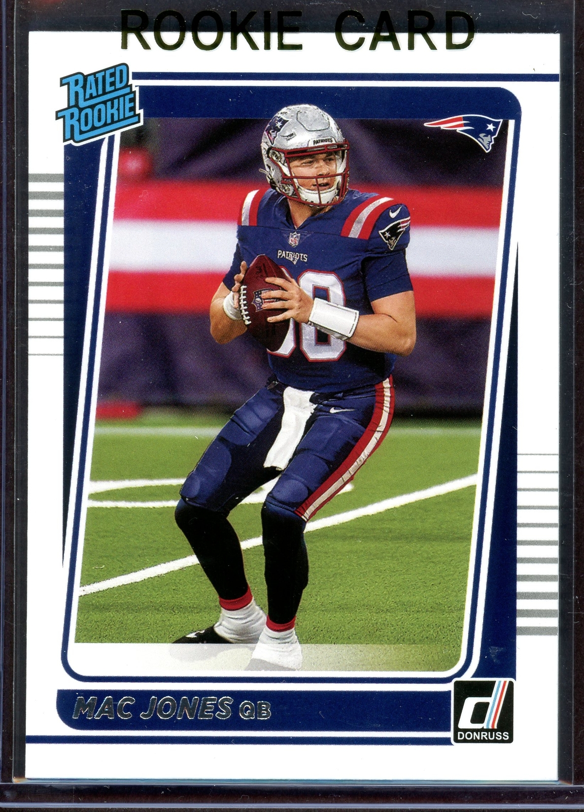 MAC JONES ~ 2021 Donruss Football Rookie Card RC #255 (Rated Rookie)