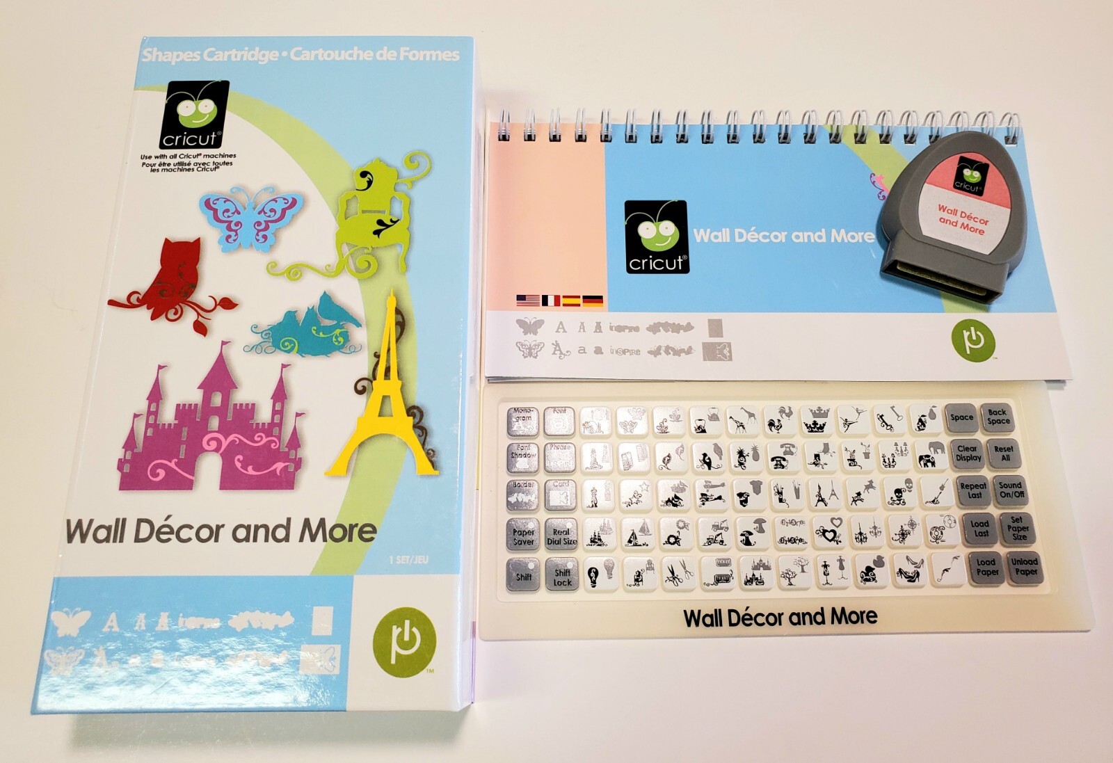 Cricut Cartridge Wall Decor and More Shapes Font Phrases Monograms