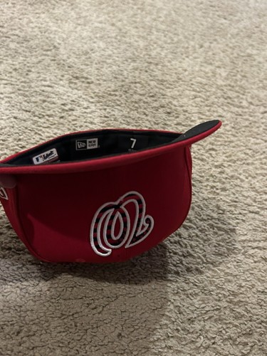 Washington Nationals MLB New Era Red American Flag 7 Size Hat Cap - Picture 4 of 9