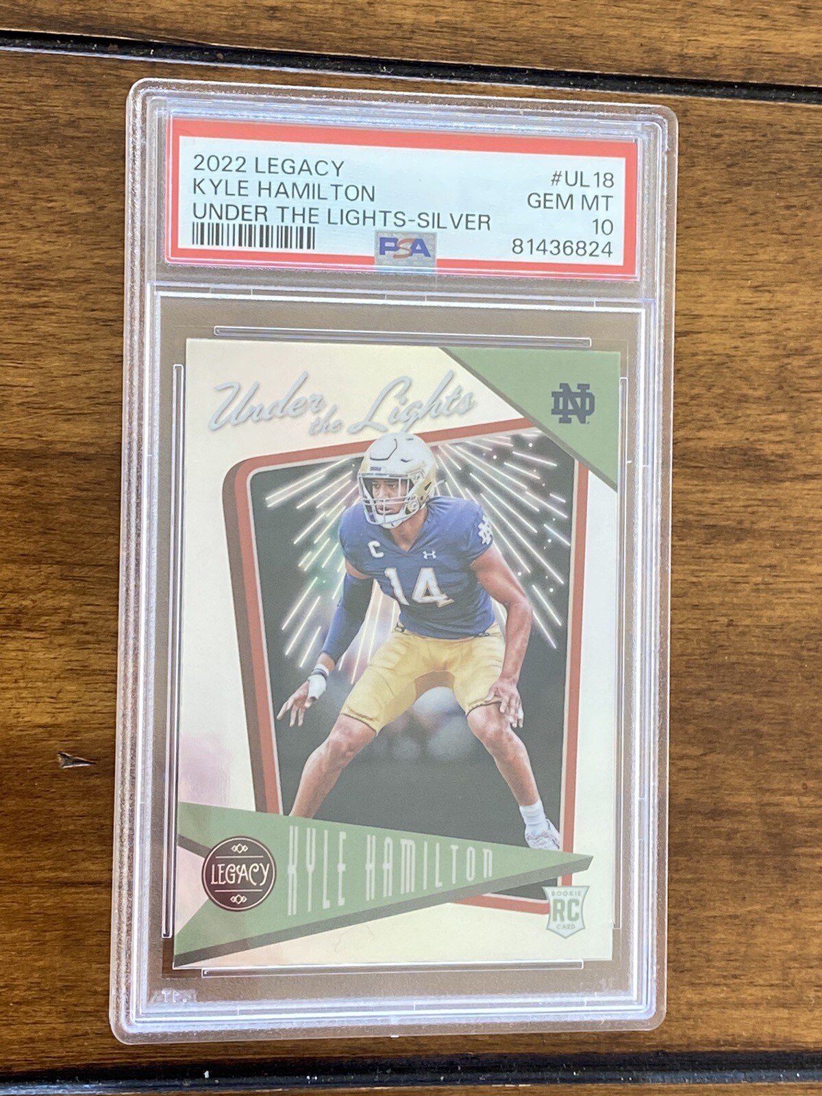 Kyle Hamilton Panini Legacy Under the Lights #UL18 Silver