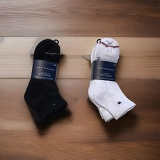 Tommy Hilfiger 6 Pair Mens Quarter Cushion Ankle Socks Size 7-12 Choose Color
