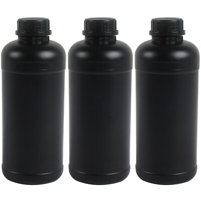 3x 1L Darkroom Chemical Developer Storage Bottles For 135 120 4x5 Film Negative
