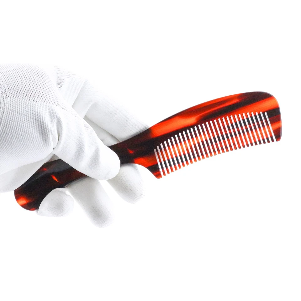 Peine marrón Haryali London Barber Hombres Todo Uso Peluquería Corte Dientes Finos Foto 2 de 4