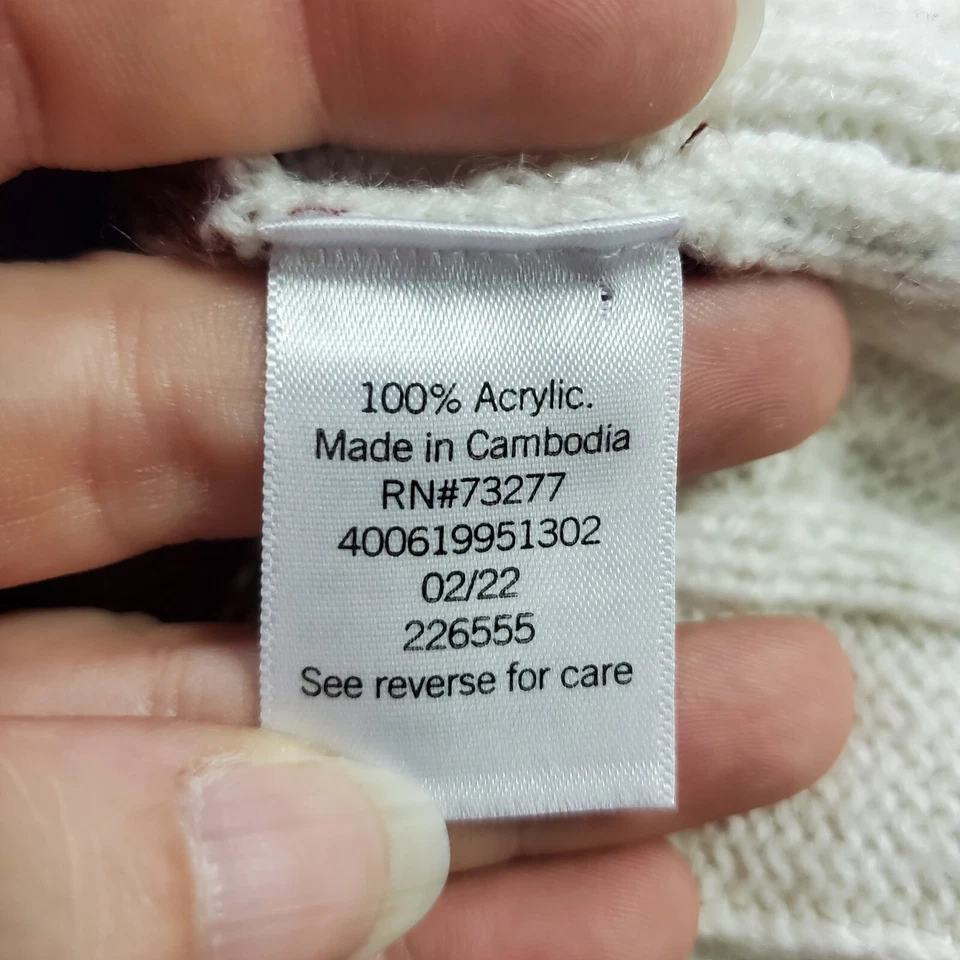 SO Mujeres Rayas Tejido con Cable Recortado Suéter Chaleco Talla M Cuello en V Tenis Preppy Foto 4 de 4