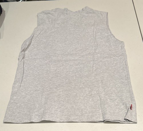 Puma Active Sports Gray Logo Sports Tank Top Boys Medium - Picture 3 of 4