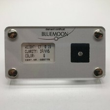 DIAMANTE IN BLISTER naturale con cofanetto, carati 0,15 purezza IF/VVS colore G